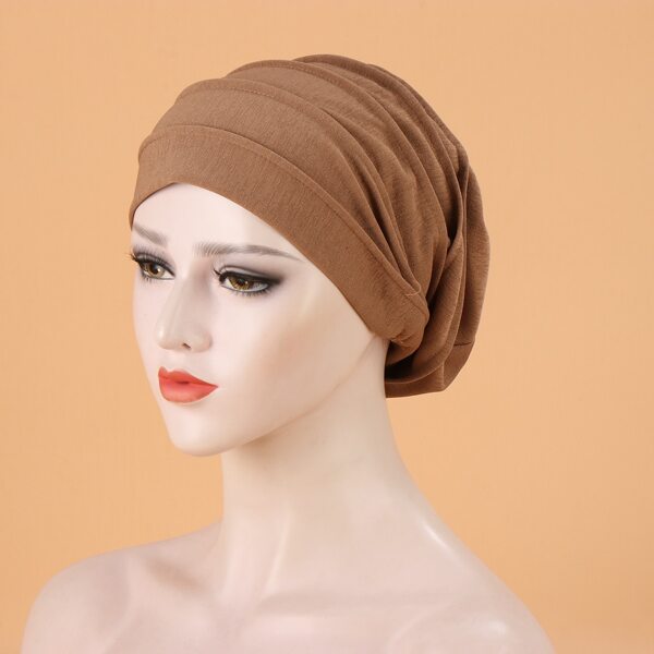 

Solid Slouchy Beanie, Brown