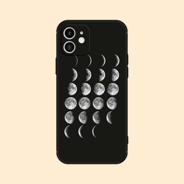 

Lunar Eclipse Pattern Phone Case, Black