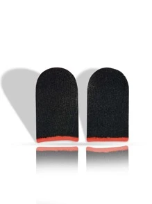 4入組防汗遊戲手指袖 - 黑色 - 查看 1