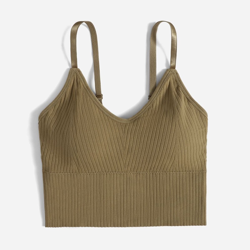 

Solid Longline Bralette, Yellow