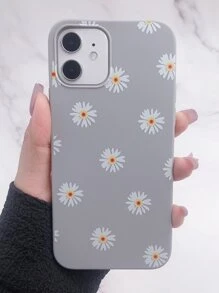 เคสโทรศัพท์ลายดอก - สีเทา - ดู 6