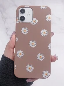 Vỏ điện thoại hình hoa - Cà phê nâu - Xem 2