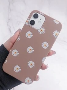 Vỏ điện thoại hình hoa - Cà phê nâu - Xem 3