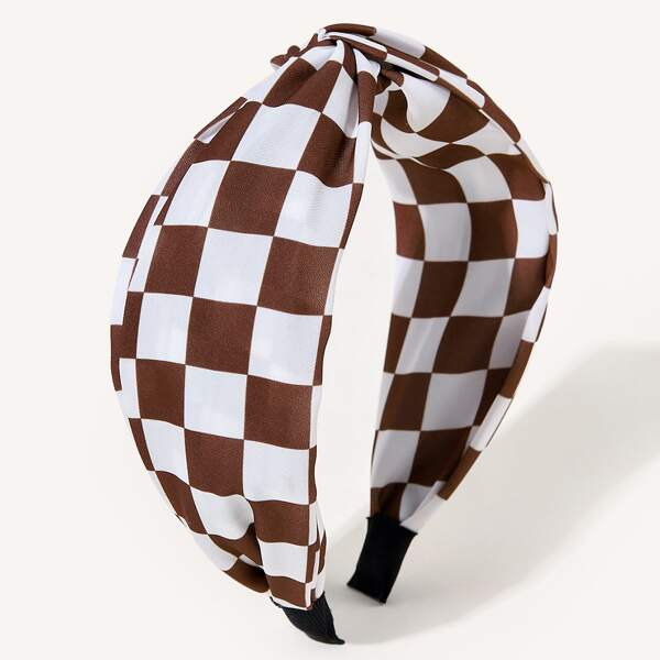 

Plaid Knot Hair Hoop, Multicolor