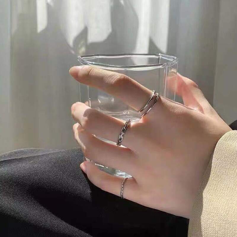 

3pcs Minimalist Ring, Silver
