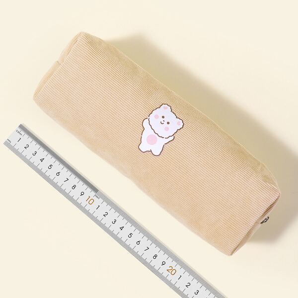 

Cartoon Bear Pencil Case, Apricot