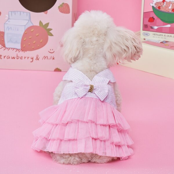 

Bow Decor Pet Dress, Multicolor