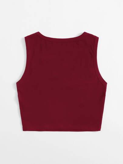 SHEIN EZwear 素色短版背心上衣