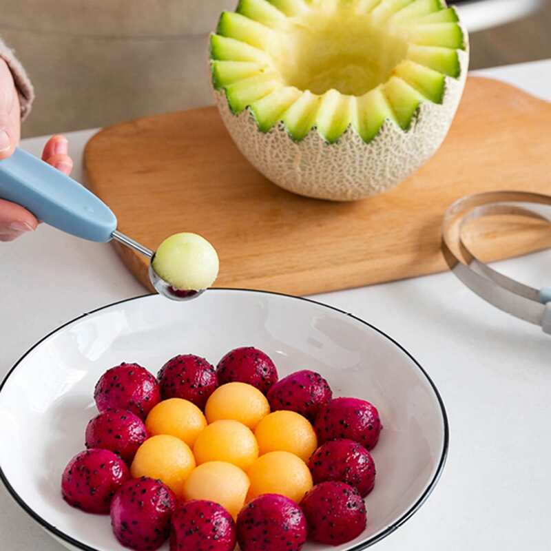 

3pcs Random Color Fruit Ball Digger & Cutter, Multicolor