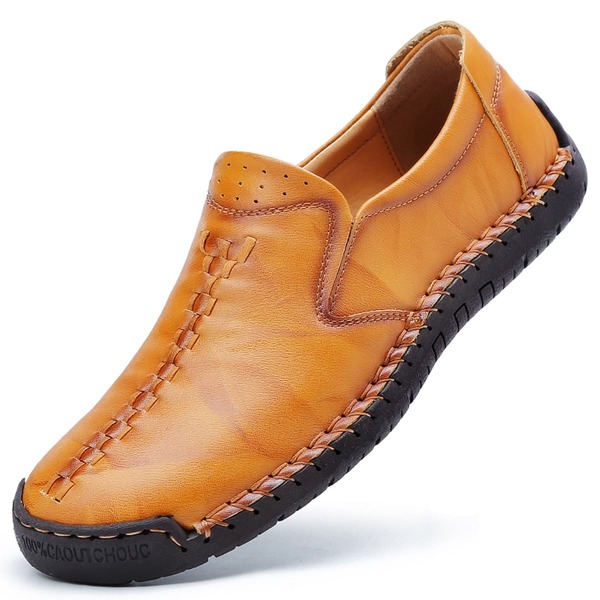 

Men Marble Braided Detail Loafers, Brown