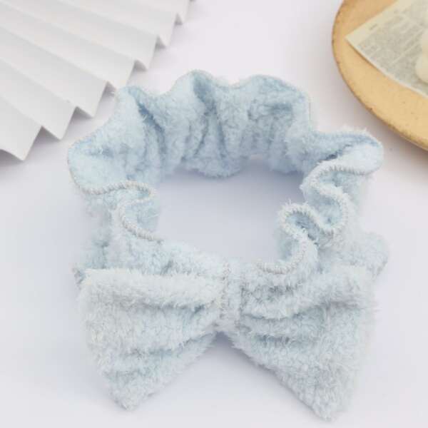 

Bow Decor Bath Headband, Blue