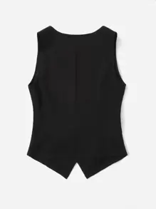 Mulvari Solid Button Front Waistcoat