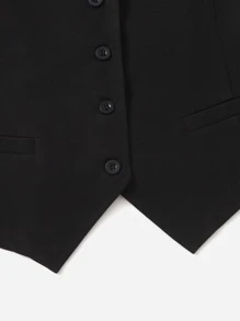 Mulvari Solid Button Front Waistcoat