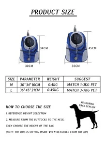Color Block Pet Backpack