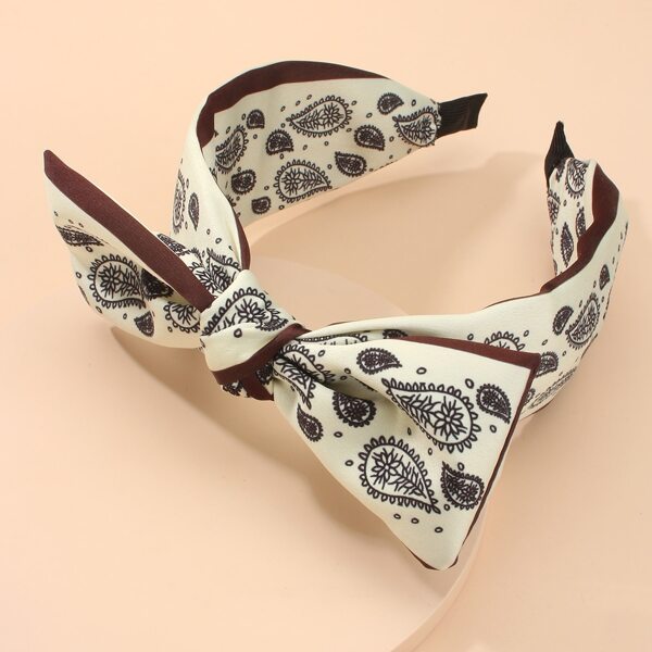 

Bow Knot Decor Headband, White