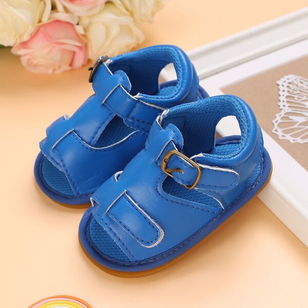 

Baby Buckle Detail Cut Out Design Sandals, Blue
