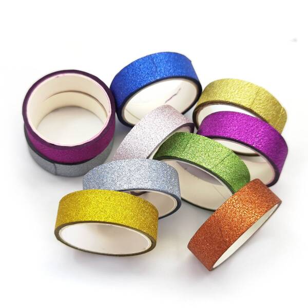 

10pcs Glitter DIY Tape, Multicolor