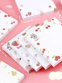 1件卡通圖形隨機便簽 - 彩色 - 查看 2