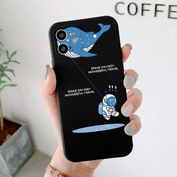 

Cartoon Astronaut Phone Case, Blue