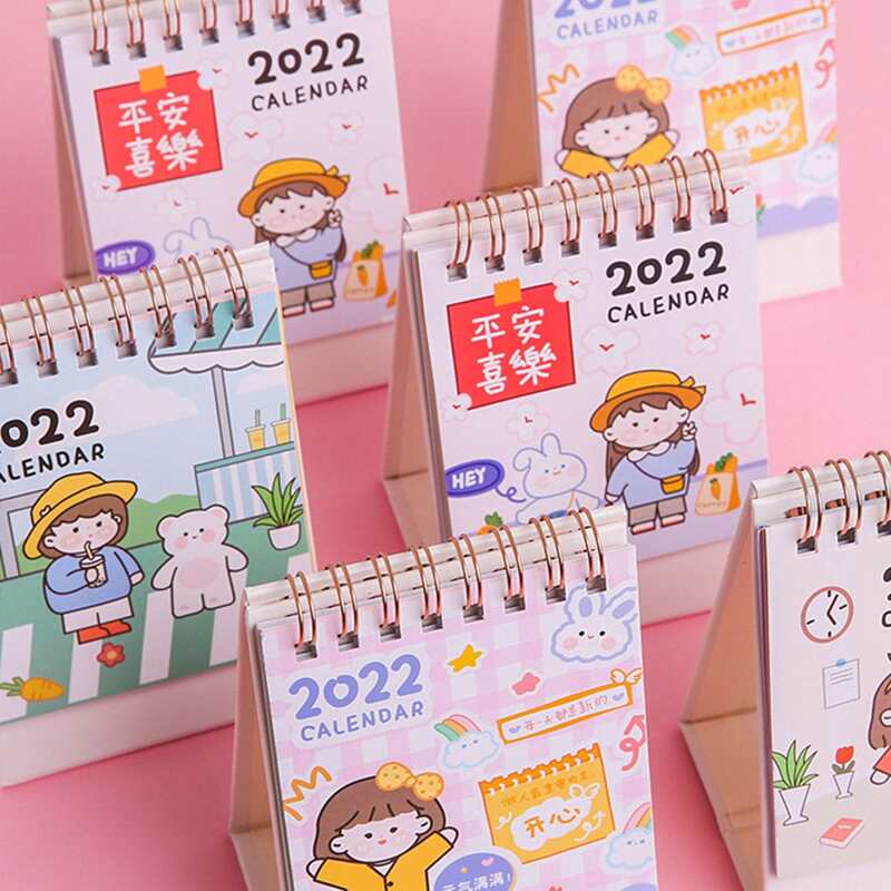

1pc Cartoon Graphic Random 2022 Calendar, Multicolor
