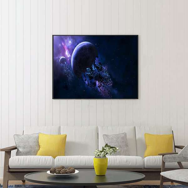 

Planet Print Diamond Painting Without Frame, Multicolor