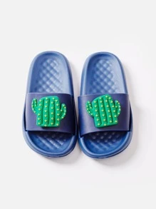 Niñitos Chanclas cactus patrón - Azul - Ver 1