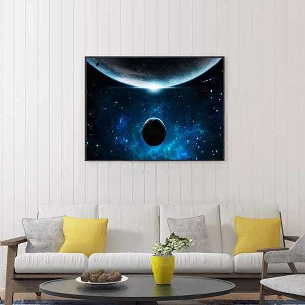 

Planet Print Diamond Painting Without Frame, Multicolor