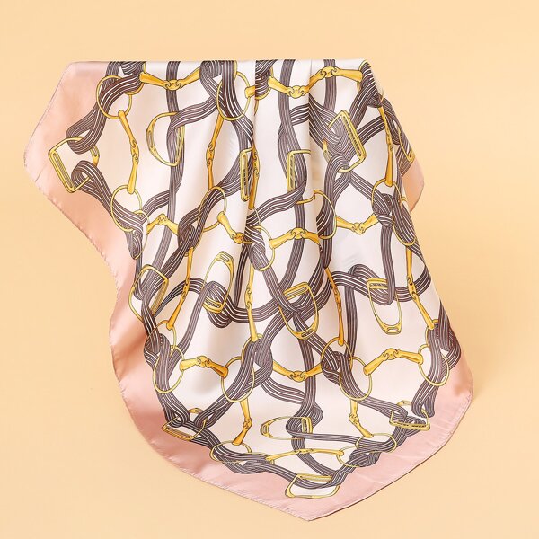 

Striped Pattern Bandana, Multicolor