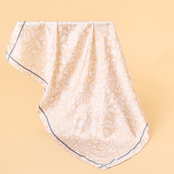 

Flower Print Bandana, Beige