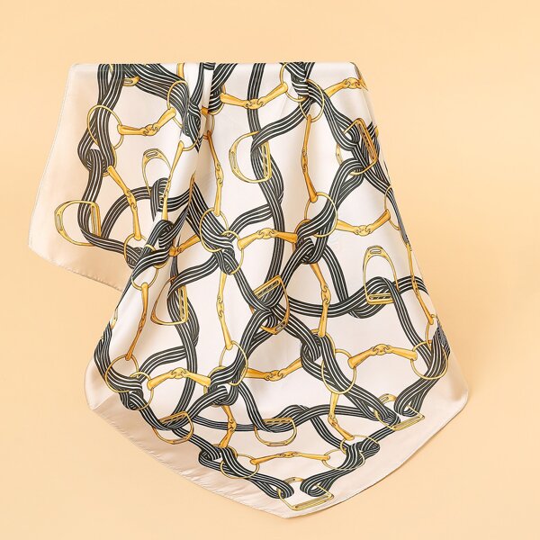 

Striped Pattern Bandana, Multicolor