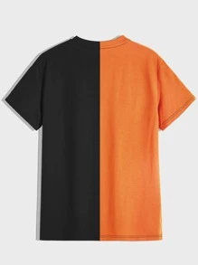 Manfinity Camiseta con estampado de oso bicolor - Multicolor - Ver 2