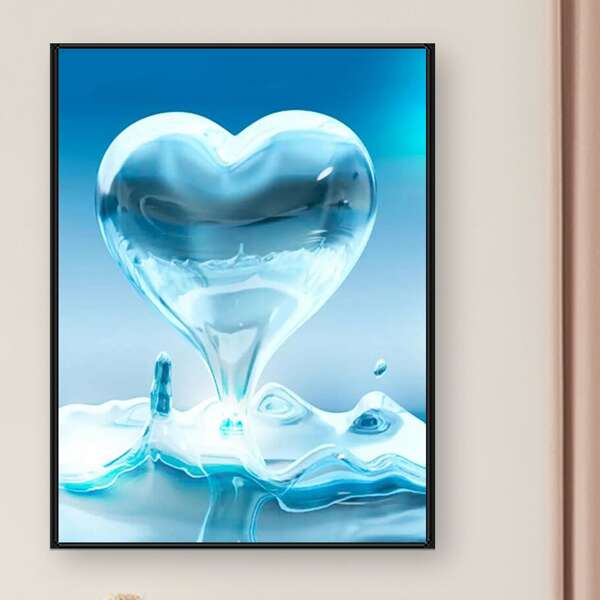 

Heart Print Diamond Painting Without Frame, Multicolor