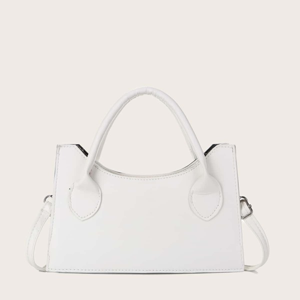 

Minimalist Satchel Bag, White