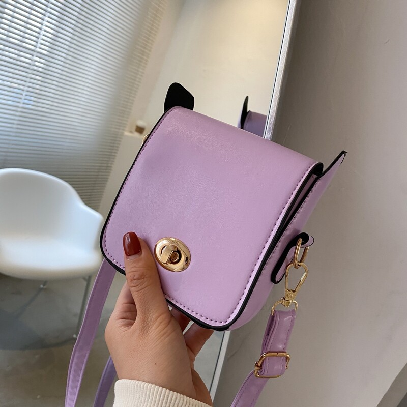 

Twist Lock Crossbody Bag, Purple