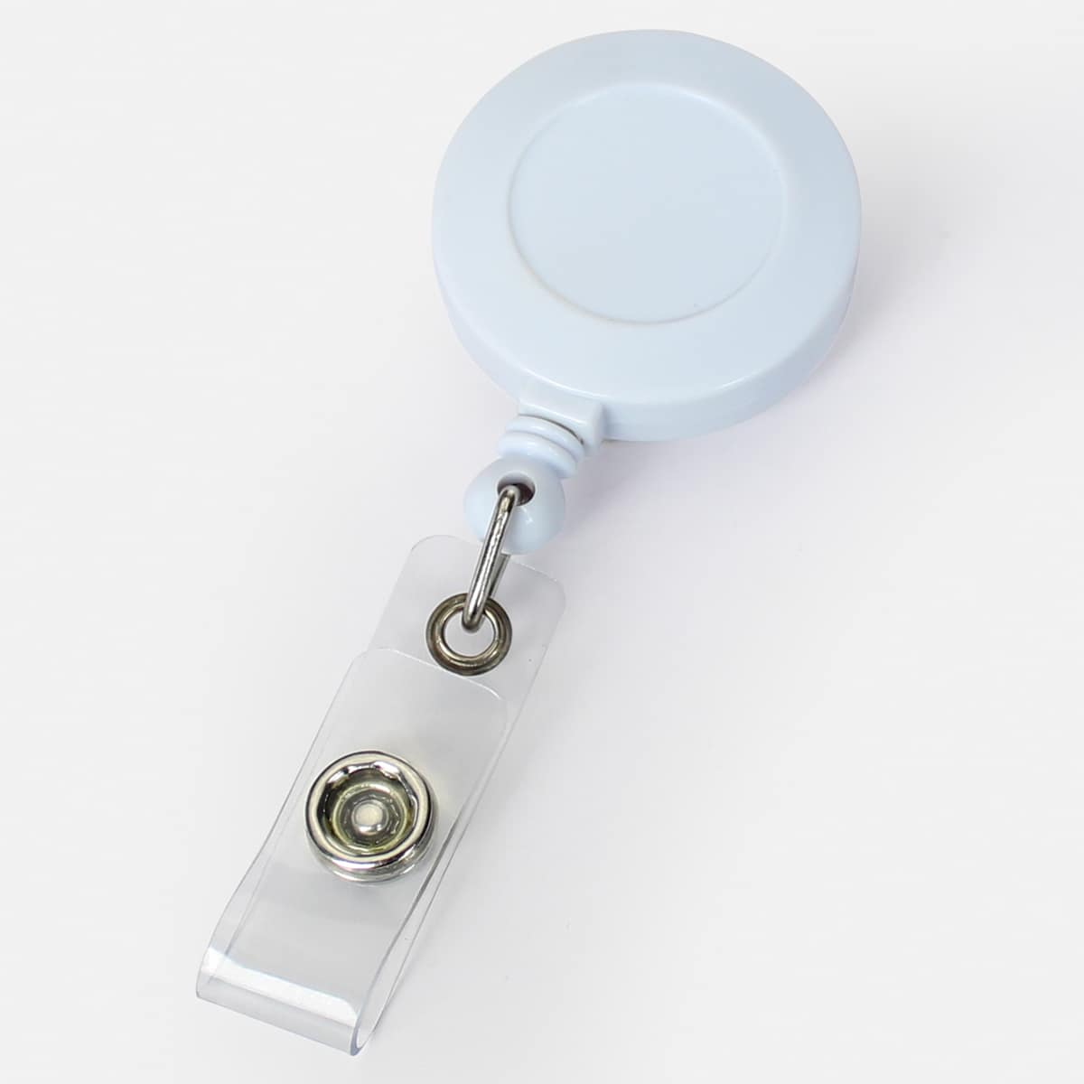 

1pc Telescopic ID Card Buckle, White