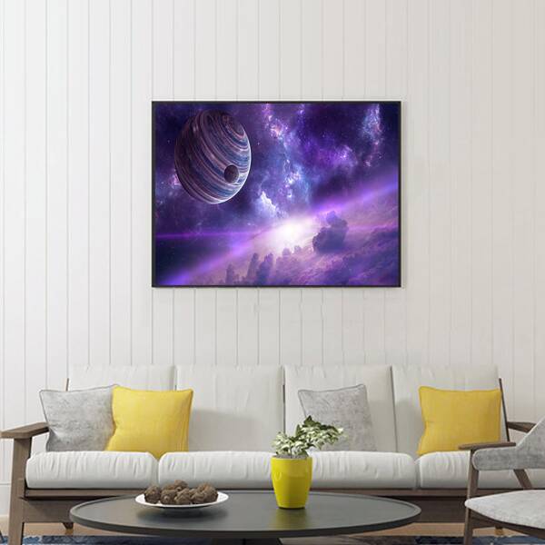

Planet Print DIY Diamond Unframed Painting, Multicolor