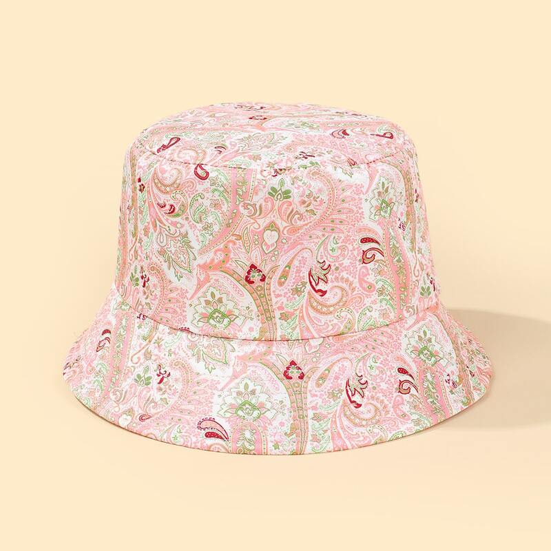 

Paisley Print Bucket Hat, Pink