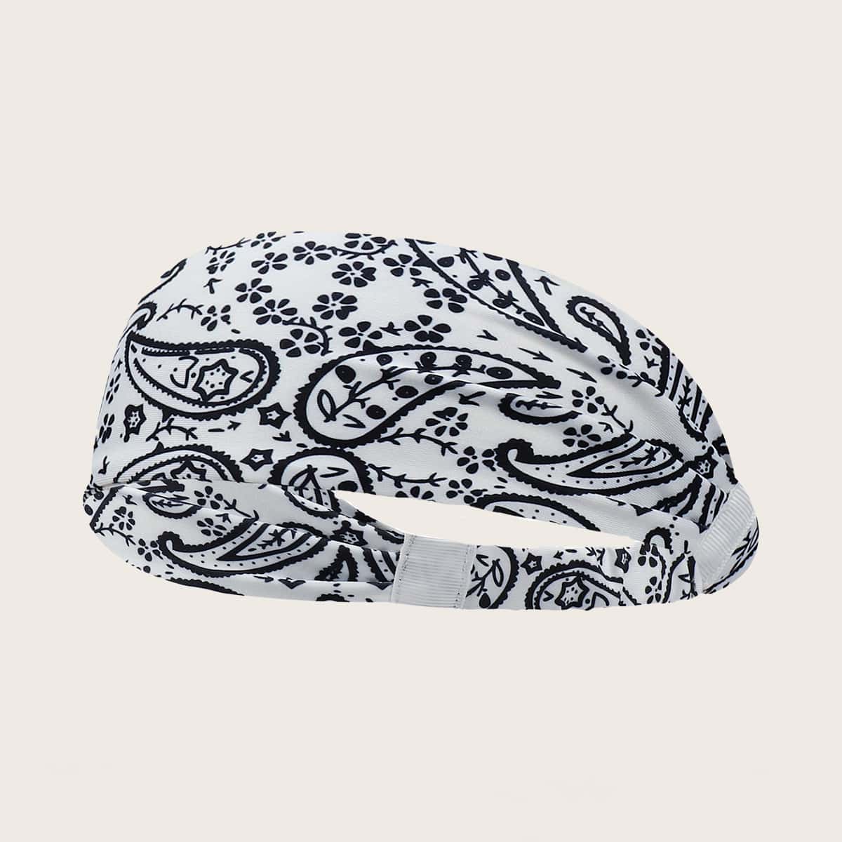 

Flower Print Sports Headband, Multicolor