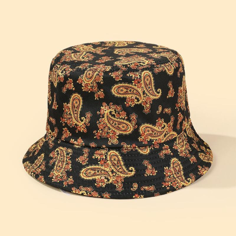 

Paisley Print Bucket Hat, Multicolor