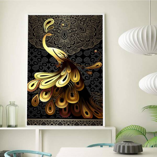 

Peacock Pattern Diamond Painting Without Frame, Multicolor