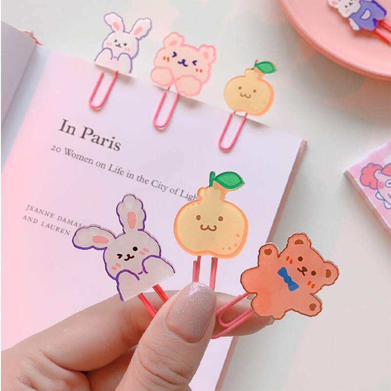 

3pcs Cartoon Design Random Paper Clip, Multicolor