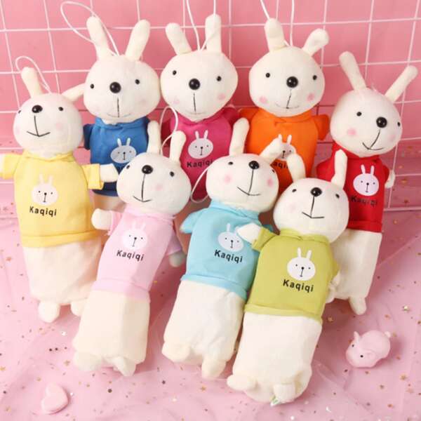 

1pc Rabbit Shaped Random Pencil Bag, Multicolor
