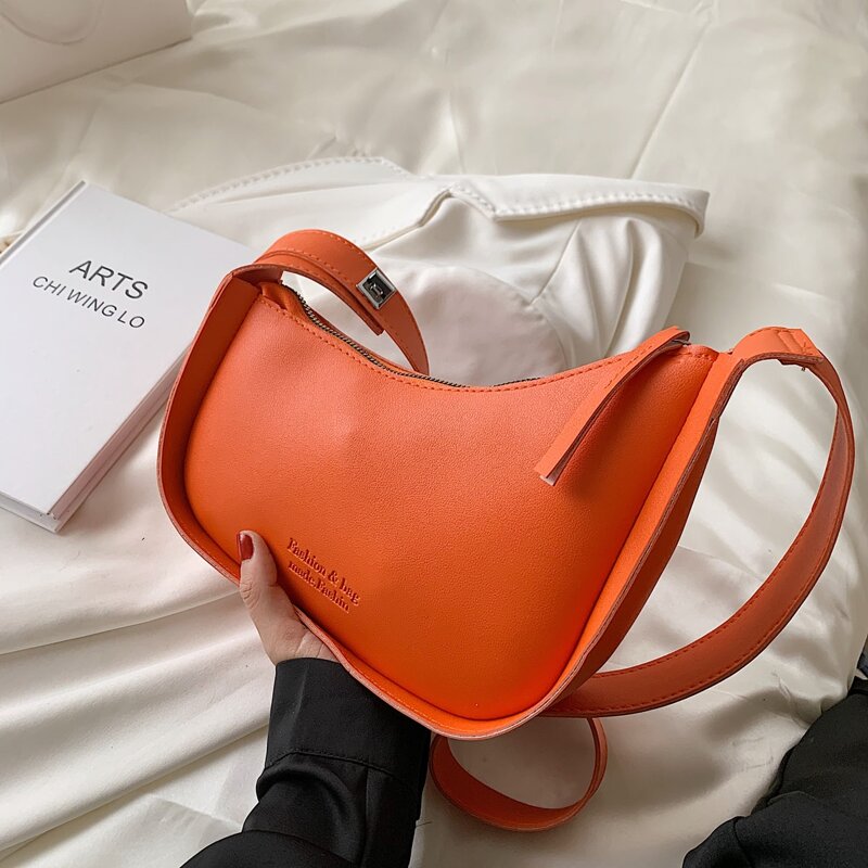 Minimalist Crossbody Bag, Orange