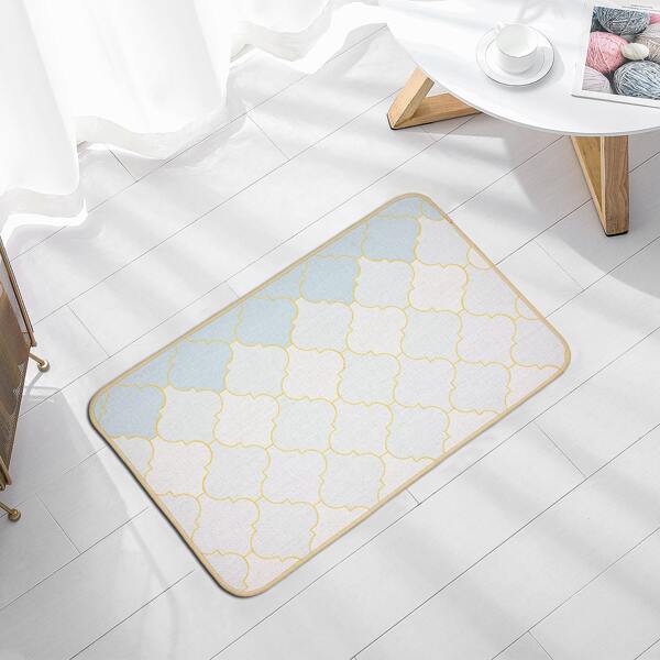 

Geometric Pattern Floor Mat, Multicolor