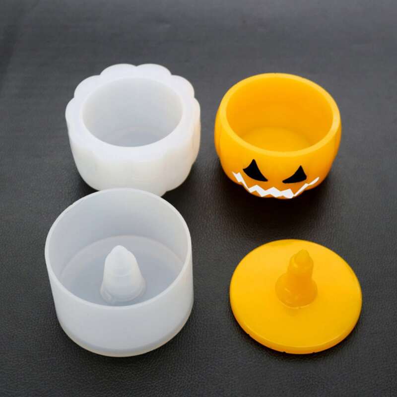 

1set Halloween DIY Pumpkin Epoxy Mold, White