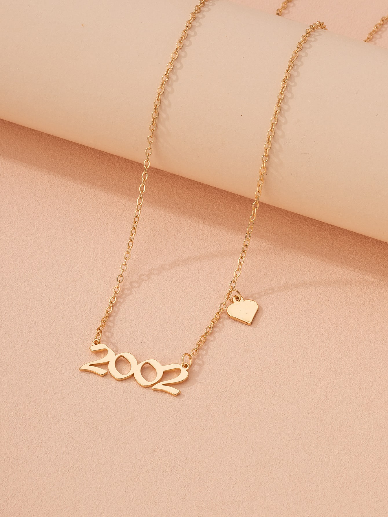 Year Number Charm Necklace | SHEIN