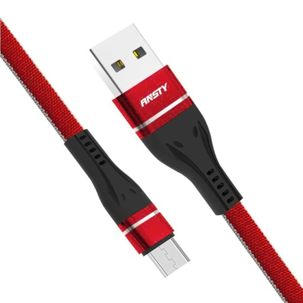 

1M Braided Android Data Cable, Red