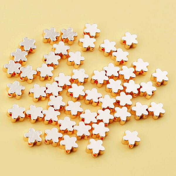 

50шт DIY Аксессуар в форме цветка, Розовое золото