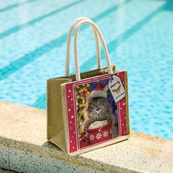 

Christmas Graphic Shoulder Bag, Multicolor