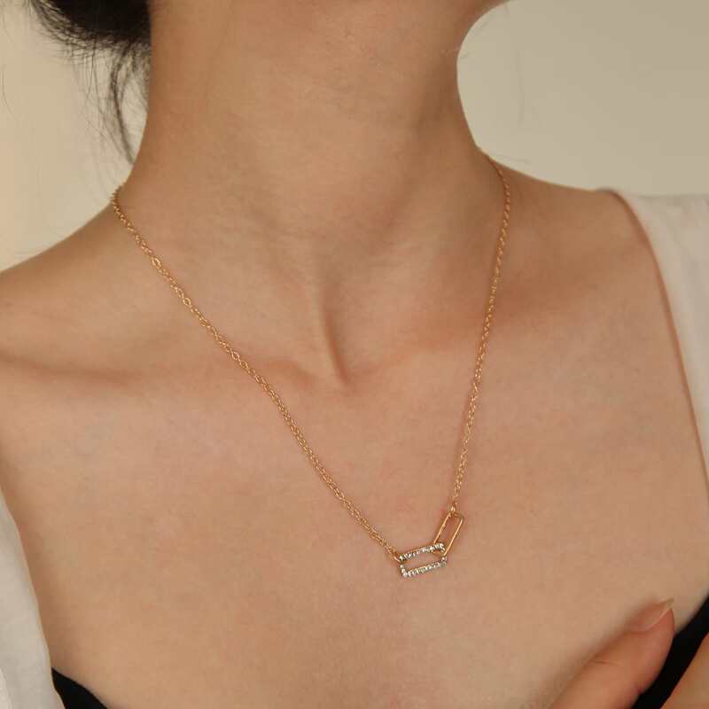 

Geo Charm Necklace, Multicolor